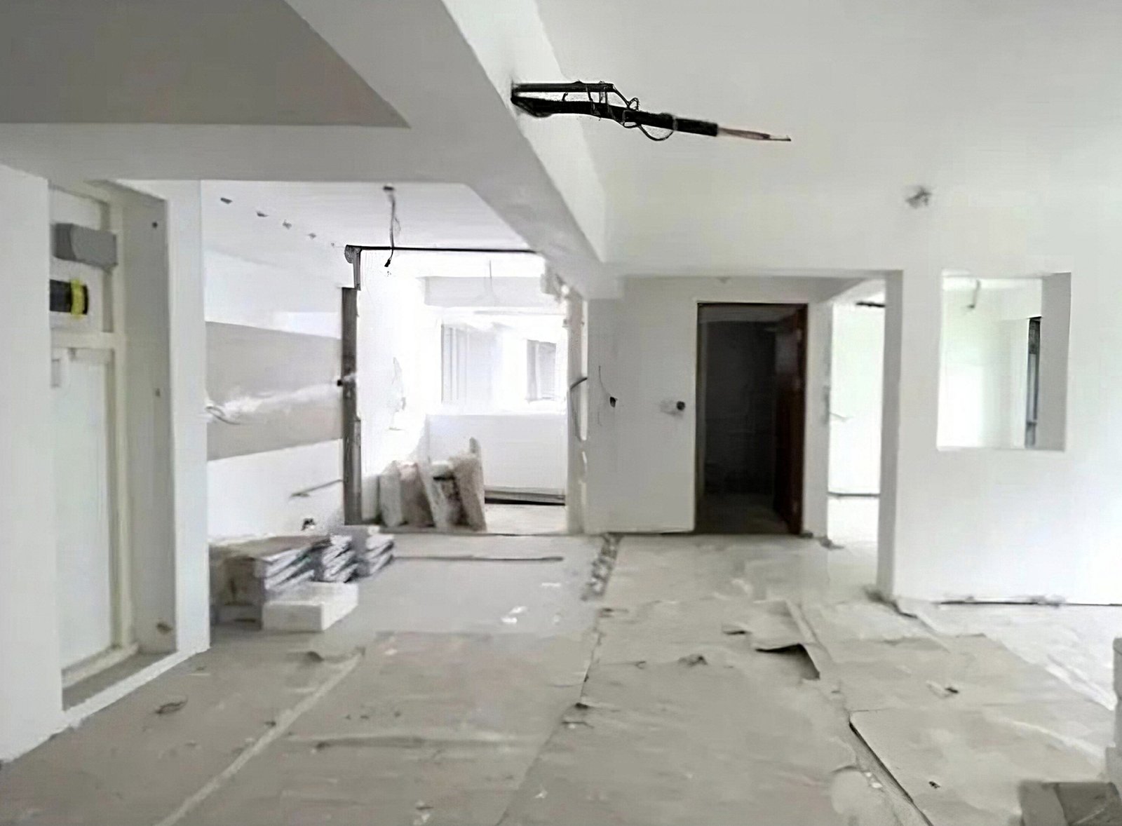 Before — Ruang utama & kitchen island Kemang Village